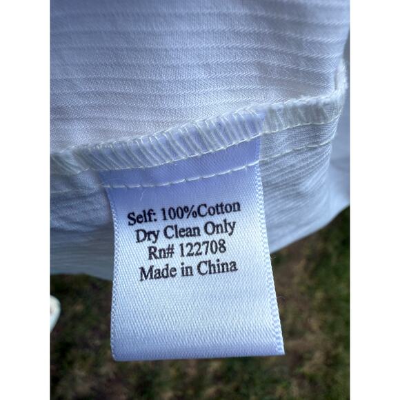Pete & Greta White Poplin Wrap Shirt Size Small Y2K - Picture 7 of 7